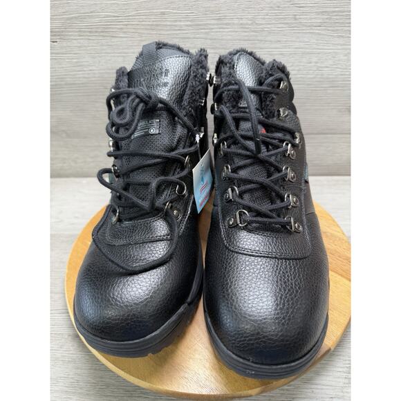 Propet Mens Cliff Walker Black Leather Weather Resistant Boots Men’s 14 5E main image 5